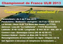 CHAMPIONNAT FRANCE ULM 2013 - Classe Paramoteur